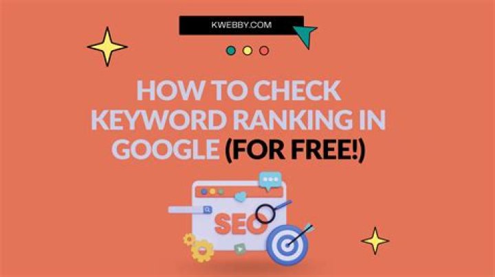 Check Your Keyword's Google Ranking