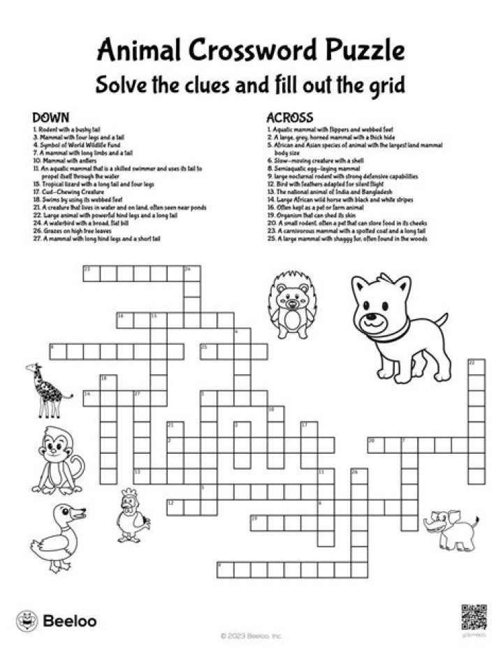 Discover Some Rodent Pets: A Crossword Puzzle
