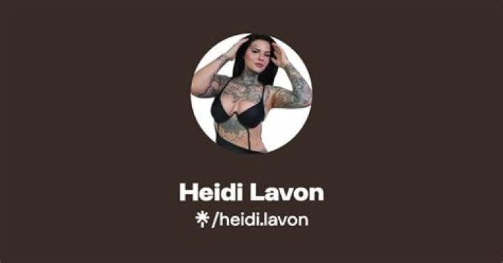 Heidi Lavon's OnlyFans Leaks Exposed