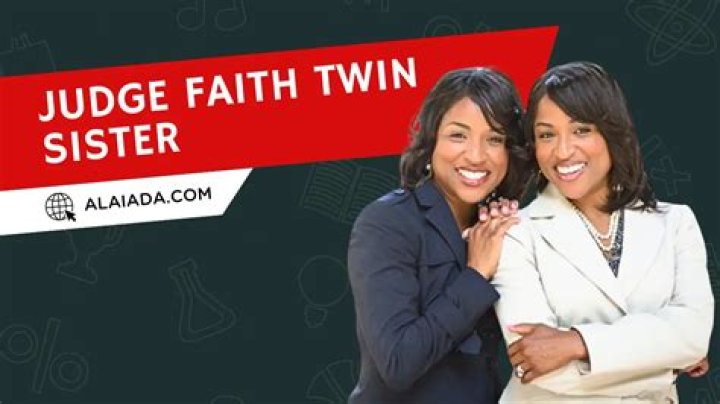 Judge Faith And Her Twin Sister's Photo