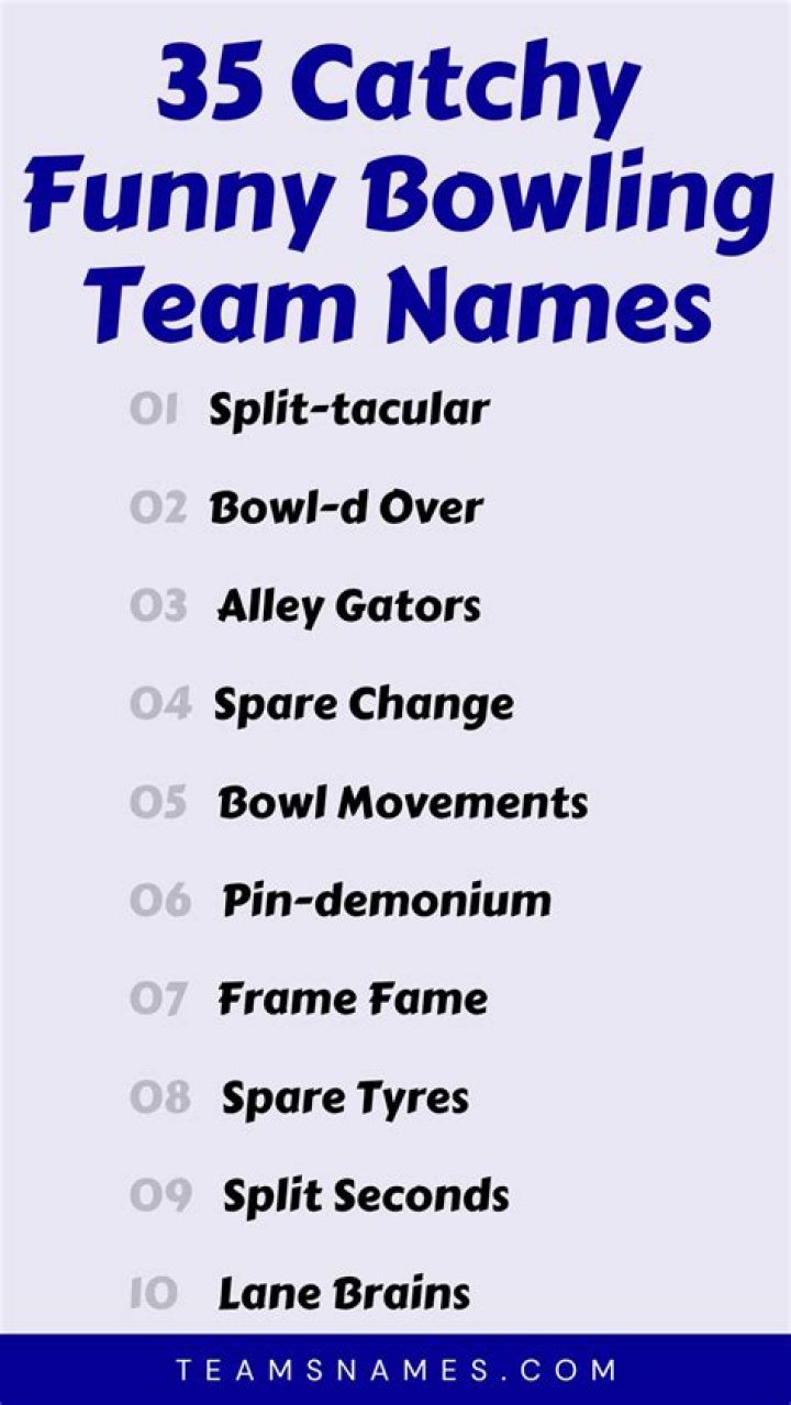 Laugh-Out-Loud Funny Bowling Team Names: Unforgettable And Hilarious