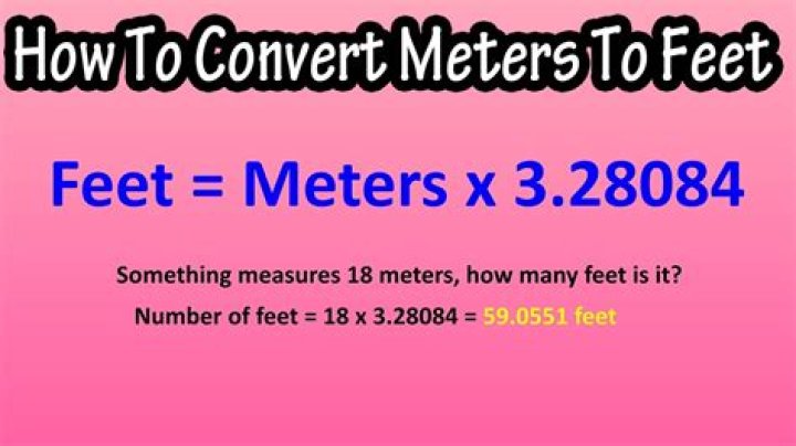 Understanding The Conversion Of Metres Into Feet: A Comprehensive Guide