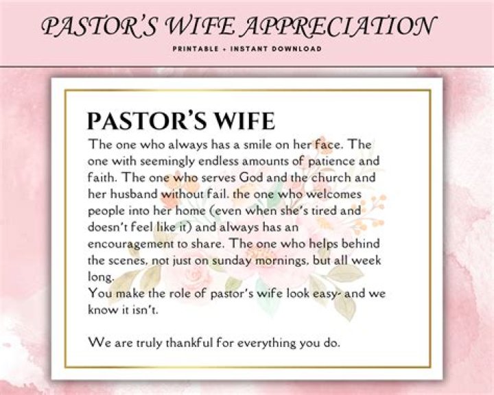 Unveiling The Treasures Of Pastors' Wife Appreciation